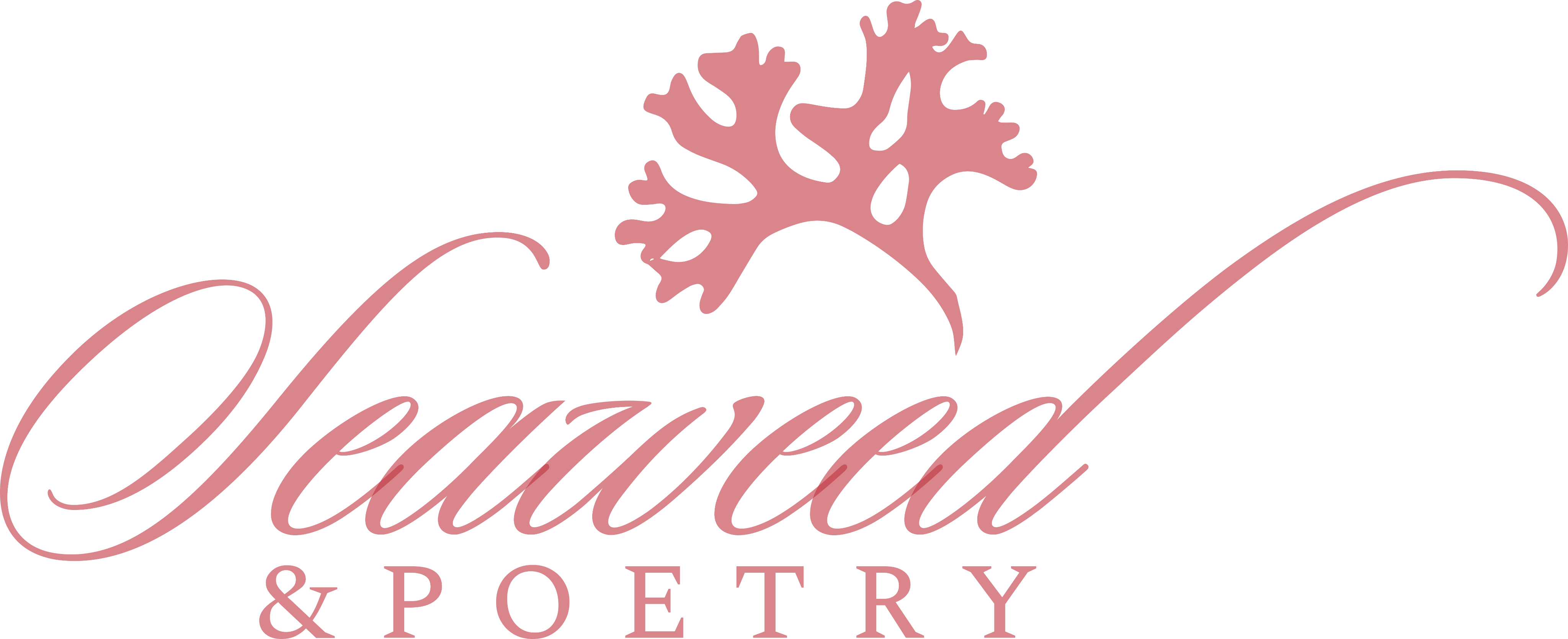 Seaweed & Poetry Wortmarke in leichtem Rot